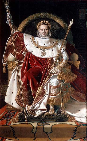 Jean Auguste Dominique Ingres Napoleon on his Imperial throne china oil painting image